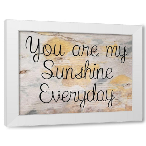Sunshine White Modern Wood Framed Art Print by Phillip, Jamie