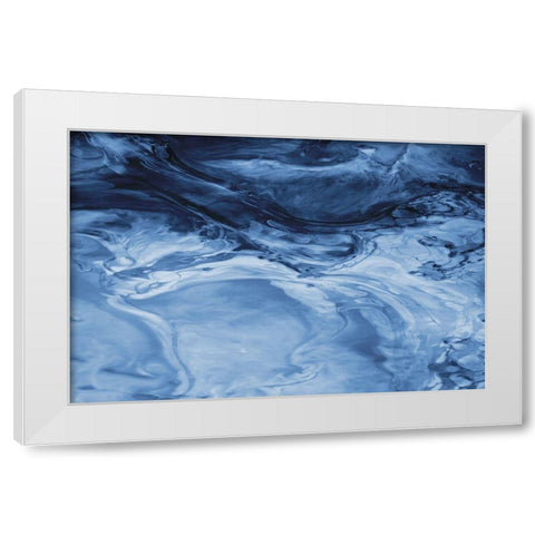 Loop In Time White Modern Wood Framed Art Print by Phillip, Jamie