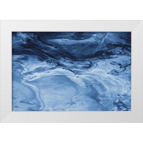 Loop In Time White Modern Wood Framed Art Print by Phillip, Jamie