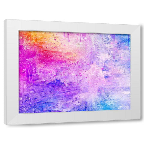 Plinko Pink 2 White Modern Wood Framed Art Print by Phillip, Jamie