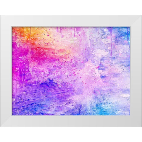 Plinko Pink 2 White Modern Wood Framed Art Print by Phillip, Jamie