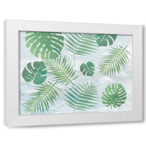 Palm White Modern Wood Framed Art Print by Phillip, Jamie