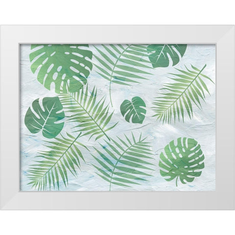 Palm White Modern Wood Framed Art Print by Phillip, Jamie