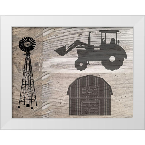 Farm Life 2 White Modern Wood Framed Art Print by Phillip, Jamie