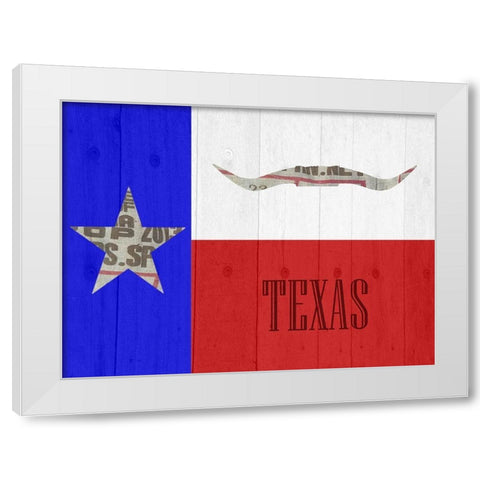 Texas 2 White Modern Wood Framed Art Print by Phillip, Jamie