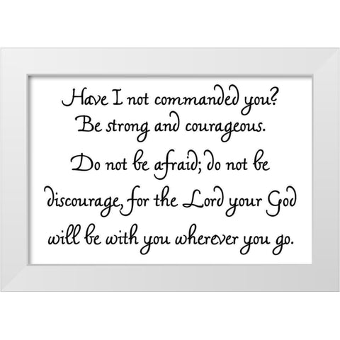 Brave White Modern Wood Framed Art Print by Phillip, Jamie