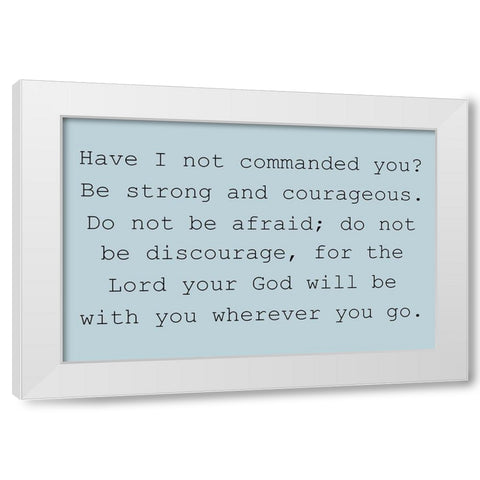 2 Brave White Modern Wood Framed Art Print by Phillip, Jamie