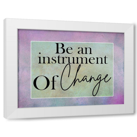 Change White Modern Wood Framed Art Print by Phillip, Jamie