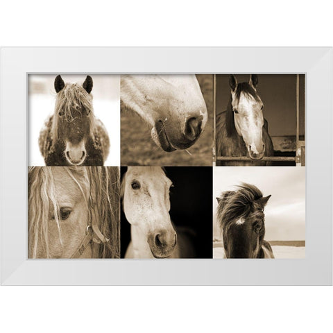 Wild West 1 White Modern Wood Framed Art Print by Phillip, Jamie