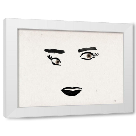 Beautiful Girl White Modern Wood Framed Art Print by Phillip, Jamie