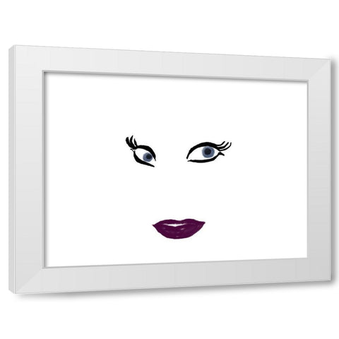 Beautiful Girl 2 White Modern Wood Framed Art Print by Phillip, Jamie