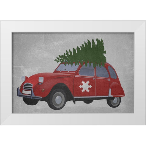 Christmas Tradition White Modern Wood Framed Art Print by Phillip, Jamie