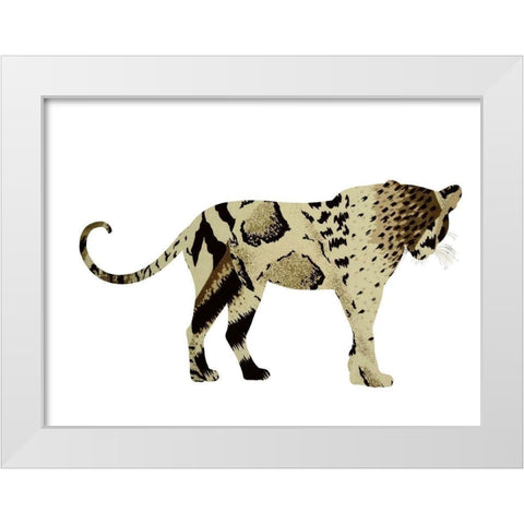 Light Paw White Modern Wood Framed Art Print by Phillip, Jamie