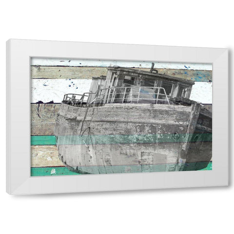Ship Wreck 2 White Modern Wood Framed Art Print by Phillip, Jamie