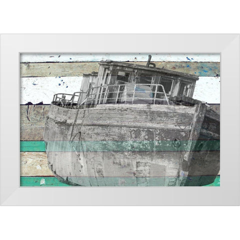 Ship Wreck 2 White Modern Wood Framed Art Print by Phillip, Jamie