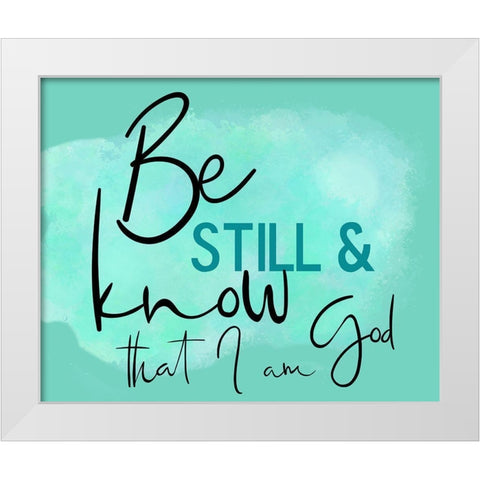 Be Still White Modern Wood Framed Art Print by Phillip, Jamie