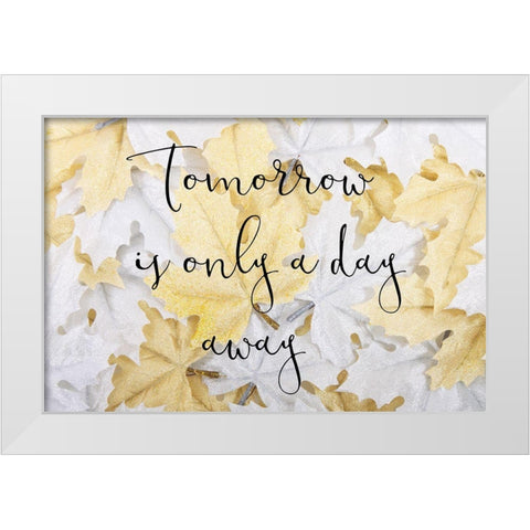 Tomorrow White Modern Wood Framed Art Print by Phillip, Jamie