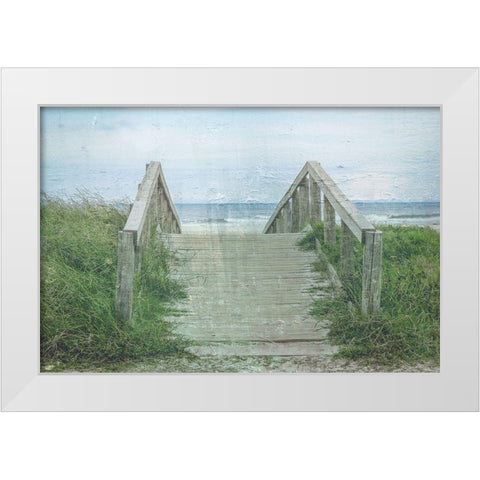 Pure Beach 1 White Modern Wood Framed Art Print by Phillip, Jamie