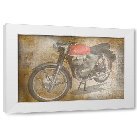Ride on White Modern Wood Framed Art Print by Phillip, Jamie