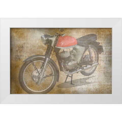 Ride on White Modern Wood Framed Art Print by Phillip, Jamie