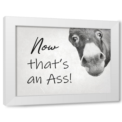 Ass White Modern Wood Framed Art Print by Phillip, Jamie