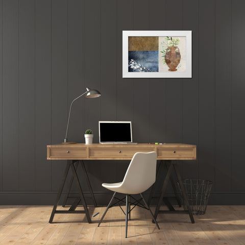 Abstract Vase 2 White Modern Wood Framed Art Print by Phillip, Jamie