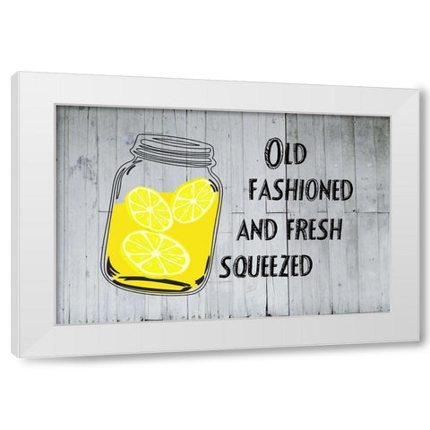 Lemons White Modern Wood Framed Art Print by Phillip, Jamie