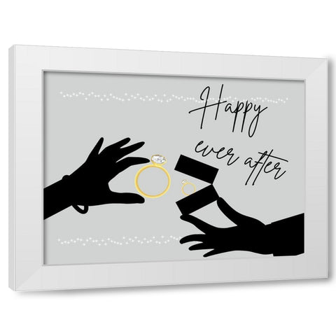 Crazy Love 2 White Modern Wood Framed Art Print by Phillip, Jamie
