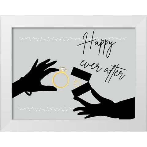 Crazy Love 2 White Modern Wood Framed Art Print by Phillip, Jamie