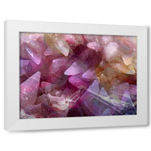 Colored Crystal White Modern Wood Framed Art Print by Phillip, Jamie