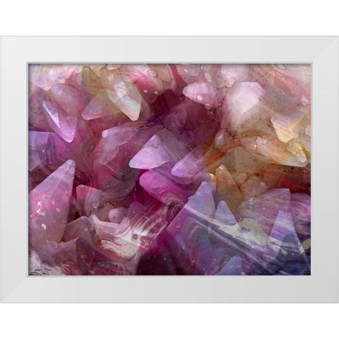 Colored Crystal White Modern Wood Framed Art Print by Phillip, Jamie