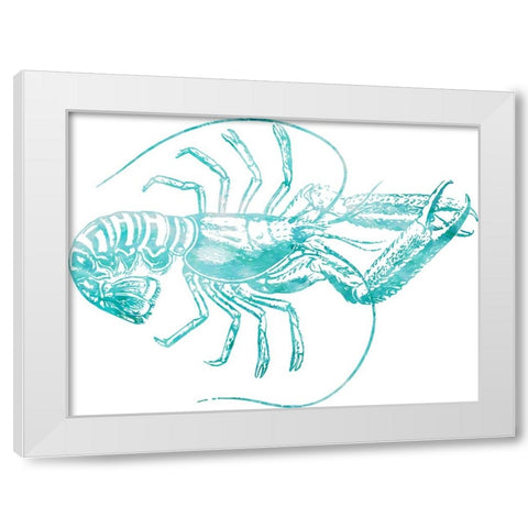 Lobster White Modern Wood Framed Art Print by Phillip, Jamie