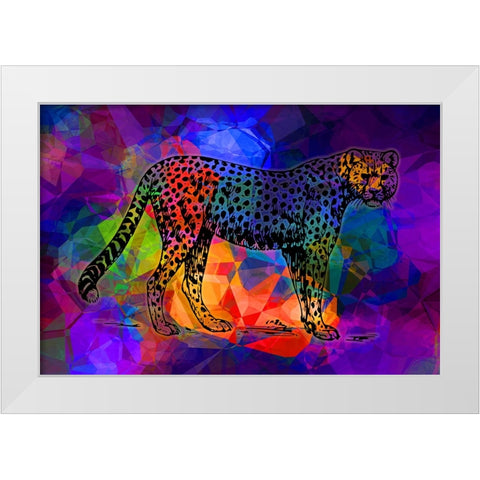 Big Cat 2 White Modern Wood Framed Art Print by Phillip, Jamie
