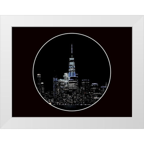 Dark New York 2 White Modern Wood Framed Art Print by Phillip, Jamie