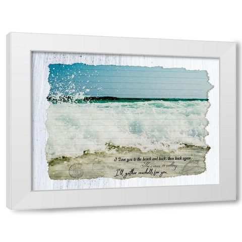 Spoken Words White Modern Wood Framed Art Print by Phillip, Jamie