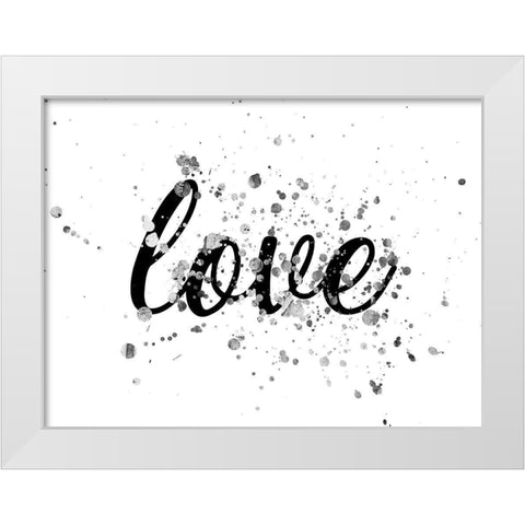 Wide Spread Love White Modern Wood Framed Art Print by Phillip, Jamie
