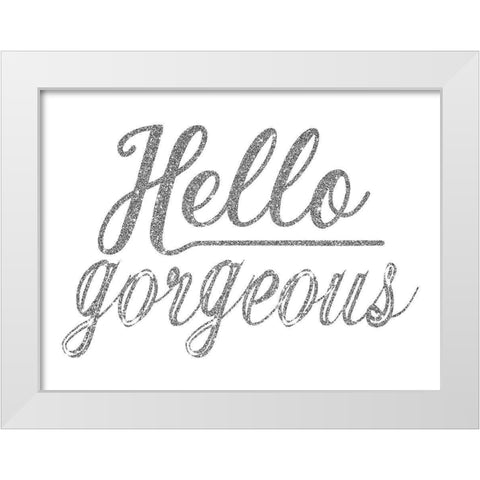 Gorgeous White Modern Wood Framed Art Print by Phillip, Jamie