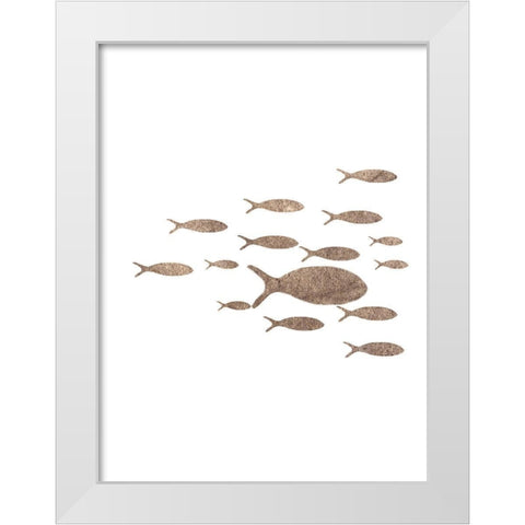 Old Shoal 1 White Modern Wood Framed Art Print by Phillip, Jamie
