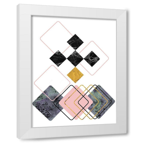 New Dimension 1 White Modern Wood Framed Art Print by Phillip, Jamie