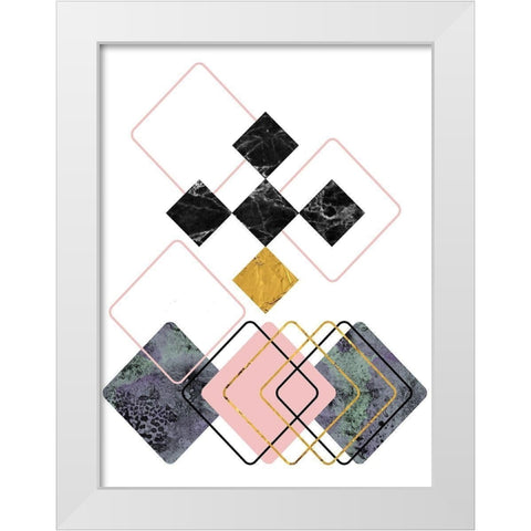 New Dimension 1 White Modern Wood Framed Art Print by Phillip, Jamie