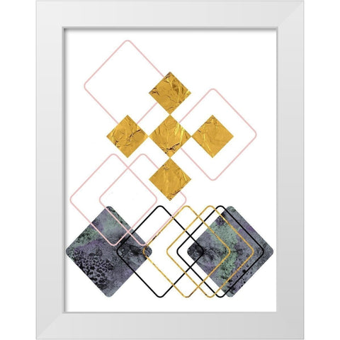 New Dimension 2 White Modern Wood Framed Art Print by Phillip, Jamie