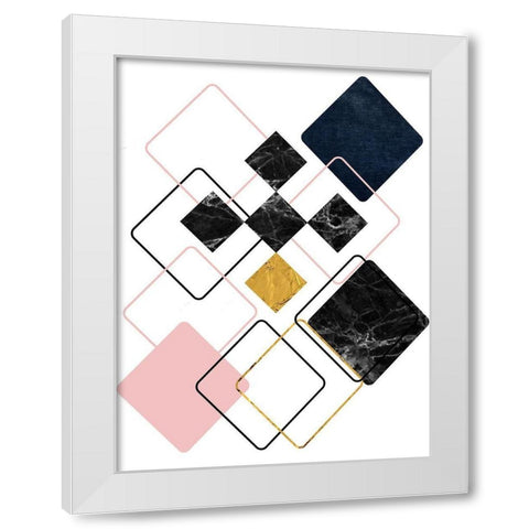 New Dimension 3 White Modern Wood Framed Art Print by Phillip, Jamie
