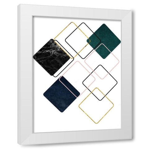New Dimension 4 White Modern Wood Framed Art Print by Phillip, Jamie