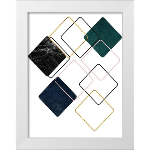 New Dimension 4 White Modern Wood Framed Art Print by Phillip, Jamie