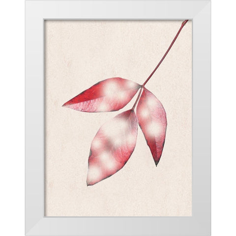 Red Fall White Modern Wood Framed Art Print by Phillip, Jamie