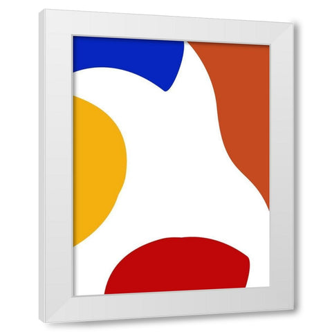 Shifting Shapes 2 White Modern Wood Framed Art Print by Phillip, Jamie
