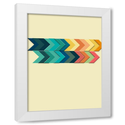One Direction 2 White Modern Wood Framed Art Print by Phillip, Jamie