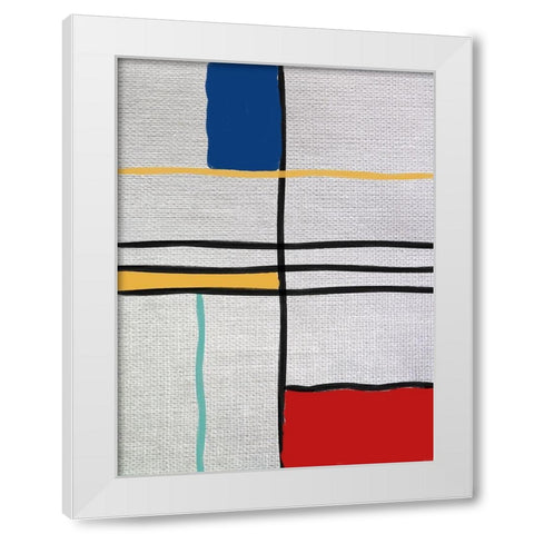 Subject Of The Matter 1 White Modern Wood Framed Art Print by Phillip, Jamie