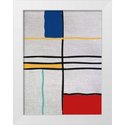Subject Of The Matter 1 White Modern Wood Framed Art Print by Phillip, Jamie