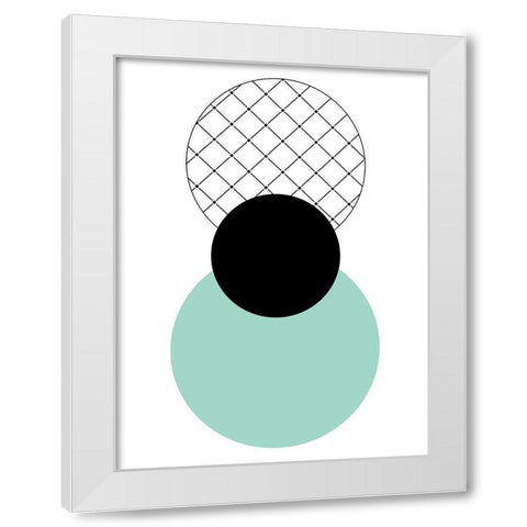 Spindle White Modern Wood Framed Art Print by Phillip, Jamie
